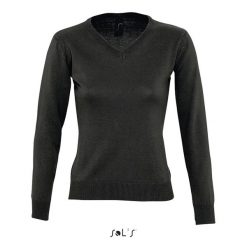 Sweter damski Sol's Galaxy. Czarne swetry nierozpinane damskie SOL'S, l, bez wzorów, z bawełny, bez kołnierzyka, bez ramiączek. Za 194.05 zł.