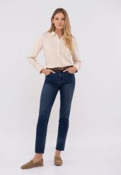 Jeansy z prostą nogawką, D-GOYA 2. Niebieskie jeansy damskie Volcano, bez wzorów, z jeansu, eleganckie. Za 159.99 zł.