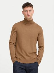 Blend Golf 20717446 Brązowy Regular Fit. Brązowe swetry męskie Blend, l, bez wzorów, z wiskozy, bez kołnierzyka, bez ramiączek. Za 89.99 zł.