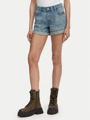 G-Star Raw Szorty jeansowe Judee D23211-D788 Niebieski Regular Fit. Niebieskie szorty damskie G-Star Raw, bez wzorów, z bawełny, retro. Za 309.99 zł.