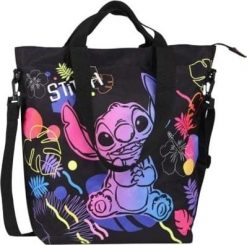 Jerry Fabrics DISNEY BLACK - SOHO - TORBA NA RAMIĘ - STITCH. Czarne torby na ramię męskie Jerry Fabrics, na ramię. Za 223.95 zł.