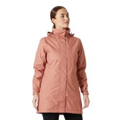 Damska długa ocieplana kurtka wodoodporna Helly Hansen Aden. Brązowe kurtki sportowe damskie Helly Hansen, bez wzorów, bez ramiączek, bez kaptura, trekkingowe. W wyprzedaży za 531.45 zł.