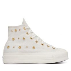 Trampki Converse. Białe trampki i tenisówki damskie Converse, bez wzorów, bez zapięcia. Za 449.99 zł.