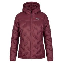 Damska kurtka puchowa Kilpi ALBERTA-W. Czerwone kurtki sportowe damskie Kilpi, xs, bez wzorów, z nylonu, bez ramiączek, bez kaptura, trekkingowe. Za 576.97 zł.