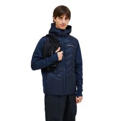 Kurtka Peak Performance męska Elevate Liner Hybrid Hood Jacket granatowa - L. Niebieskie kurtki męskie Peak Performance, l, bez wzorów, z puchu, bez kaptura. W wyprzedaży za 909.00 zł.