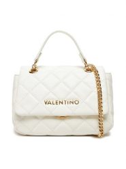 Valentino Torebka VBS3KK05R Biały. Białe torebki do ręki damskie Valentino, bez wzorów, ze skóry, bez dodatków. Za 399.99 zł.