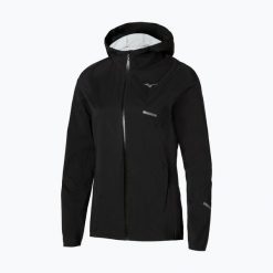 Kurtka do biegania damska Mizuno Trail Waterproof 20K Hooded. Czarne kurtki sportowe damskie Mizuno, l, bez wzorów, z poliamidu, bez ramiączek, bez kaptura, do biegania. Za 659.99 zł.