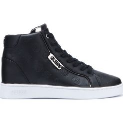 Guess Brina Tenisówki Czarny. Czarne trampki i tenisówki damskie Guess, z aplikacjami, z materiału, bez zapięcia. Za 511.95 zł.