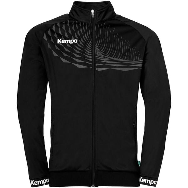Kurtka z dresu Kempa Wave 26 Poly. Białe kurtki męskie Kempa, bez wzorów, z dresówki, sportowe, bez kaptura. W wyprzedaży za 235.00 zł.