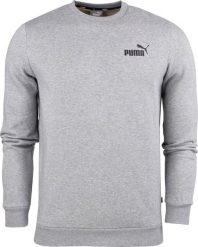 Puma Bluza męska Puma ESS Small Logo Crew FL szara 586682 03 L. Szare bluzy męskie Puma, l, bez wzorów, bez ramiączek, bez kaptura. Za 166.99 zł.