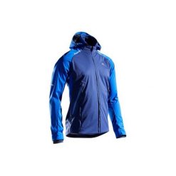 Kurtka Męska Kiprun Warm Regul Niebieska. Niebieskie kurtki męskie KALENJI, m, bez wzorów, z elastanu, bez kaptura. Za 229.99 zł.