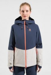 Kurtka narciarska damska Odlo insulated SKI BLUEBIRD S-THERMIC. Niebieskie kurtki sportowe damskie ODLO, s, bez wzorów, z materiału, bez ramiączek, bez kaptura, narciarskie. Za 1,614.99 zł.