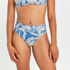 Dół kostiumu kąpielowego surfingowego damski Olaian Nora Palmer. Bikini OLAIAN, bez wzorów. W wyprzedaży za 39.99 zł.