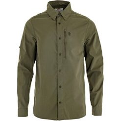 Koszula turystyczna Fjallraven Abisko Hike Shirt LS. Zielone koszule męskie FJÄLRÄVEN KANKEEN, xl, bez wzorów, z materiału, bez kołnierzyka, bez ramiączek. Za 395.99 zł.