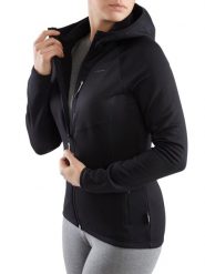 Bluza trekkingowa techniczna damska Viking Jukon Hoodie z kapturem na zamek. Czarne bluzy damskie Viking, l, bez wzorów, z dzianiny, klasyczne, bez ramiączek, z kapturem. Za 227.00 zł.