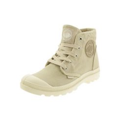 Buty sportowe Sneakersy damskie, Palladium Pampa Hi. Brązowe obuwie sportowe damskie Palladium, bez wzorów, z gumy, bez zapięcia, trekkingowe. Za 359.99 zł.
