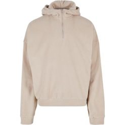Polarowa bluza z kapturem zapinana do połowy Urban Classics Oversize. Brązowe bluzy sportowe męskie Urban Classics, m, bez wzorów, z polaru, z kapturem. Za 214.00 zł.