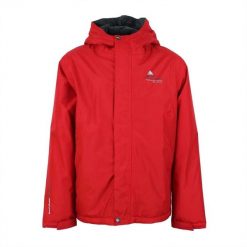 Kurtka wodoodporna Peak Mountain Cajik. Czerwone kurtki męskie Peak Mountain, bez wzorów, sportowe, bez kaptura. Za 339.55 zł.