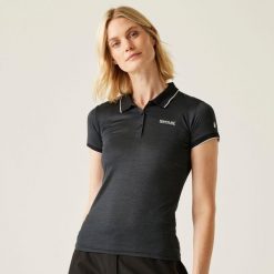 Damska koszulka turystyczna polo Remex II. Fioletowe bluzki damskie Regatta, xl, bez wzorów, z materiału, casualowe, bez kołnierzyka, bez ramiączek. Za 161.00 zł.