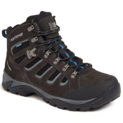 Buty trekkingowe męskie Karrimor Bodmin Winter Weathertite. Czarne buty zimowe męskie Karrimor, bez wzorów, bez obcasa, bez zapięcia. Za 402.99 zł.