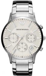 Zegarek Emporio Armani męski 43 mm (AR2458). Zegarki męskie Emporio Armani, bez wzorów. Za 392.99 zł.
