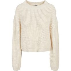 Bluza damska Urban Classics wide oversizeer-Duże rozmiary. Białe bluzy damskie Urban Classics, na zimę, bez wzorów, bez ramiączek, bez kaptura. Za 211.00 zł.