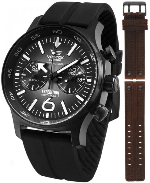 Zegarek męski Vostok Europe 6S21-595C643S czarny. Czarne zegarki męskie Vostok Europe, bez wzorów. Za 1,789.00 zł.