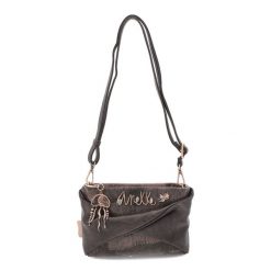 Brązowa Torebka Anekke Elegancka Damska Kopertówka. Brązowe torebki do ręki damskie Anekke, bez wzorów, z materiału, bez dodatków. Za 239.00 zł.
