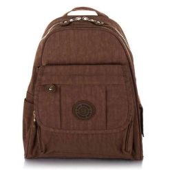 Plecak damski Bag Street SP-10-BR brązowy. Brązowe plecaki damskie Bag Street, bez wzorów, z materiału, street. Za 89.99 zł.