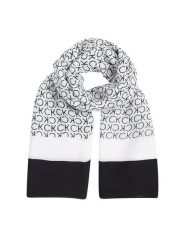 Calvin Klein Chusta K60K612706 Czarny. Czarne rękawiczki damskie Calvin Klein, bez wzorów, z materiału. Za 169.99 zł.