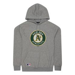 Bluza z kapturem Oakland Athletics Nos MLB Regular. Szare bluzy sportowe męskie New Era, m, bez wzorów, z kapturem. Za 283.00 zł.