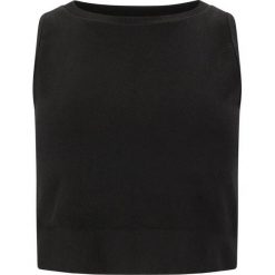 Krótkie topy damskie Athlecia Horigami. Czarne topy damskie Athlecia, bez wzorów, sportowe, bez kołnierzyka, bez ramiączek. Za 151.50 zł.