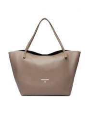 Patrizia Pepe Torebka Borsa 2B0130/L148 Brązowy. Brązowe shopperki damskie Patrizia Pepe, bez wzorów, ze skóry, bez dodatków. Za 1,299.00 zł.