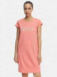 Liu Jo Beachwear Sukienka codzienna VA6212 JS003 Koralowy Regular Fit. Pomarańczowe sukienki damskie Liu Jo Beachwear, na co dzień, l, bez wzorów, z bawełny, bez kołnierzyka, bez ramiączek, proste. Za 339.99 zł.