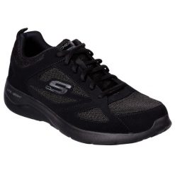 Buty Dynamight 2.0-Fallford Rozmiar 48.5 Czarny - 58363-BBK. Czarne buty sportowe męskie Skechers, bez wzorów, bez zapięcia, trekkingowe. Za 199.99 zł.