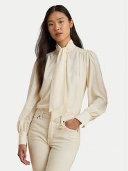 LAUREN RALPH LAUREN Koszula 200P14083001 Beżowy Relaxed Fit. Brązowe koszule damskie Lauren Ralph Lauren, xxl, bez wzorów, z syntetyku, biznesowe, bez kołnierzyka, bez ramiączek. Za 819.99 zł.