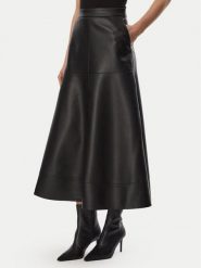 KARL LAGERFELD Spódnica z imitacji skóry B4W12004 Czarny Regular Fit. Czarne spódnice damskie KARL LAGERFELD, bez wzorów, ze skóry. Za 1,299.00 zł.