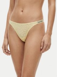 Calvin Klein Underwear Stringi LV00QD5154 Biały. Białe majtki damskie Calvin Klein Underwear, z syntetyku. Za 79.99 zł.