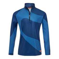 Bluza narciarska Męska Gareth & Lucas The One Hundred and Six. Niebieskie bluzy sportowe męskie GARETH & LUCAS, m, bez wzorów, z elastanu, bez kaptura, narciarskie. Za 229.99 zł.