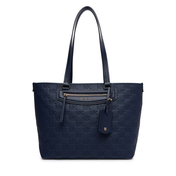 Torebka MICHAEL Michael Kors. Niebieskie shopperki damskie MICHAEL Michael Kors, bez wzorów, bez dodatków. Za 761.99 zł.