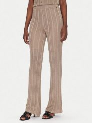 Marciano Guess Spodnie materiałowe 5GGB32 5811Z Beżowy Regular Fit. Brązowe spodnie materiałowe damskie Marciano Guess, z aplikacjami, z materiału. Za 499.99 zł.