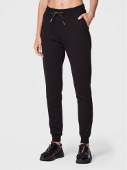 Armani Exchange Spodnie dresowe 6LYP70 YJ5VZ 1200 Czarny Regular Fit. Czarne spodnie dresowe damskie Armani Exchange, bez wzorów, z bawełny. Za 549.99 zł.