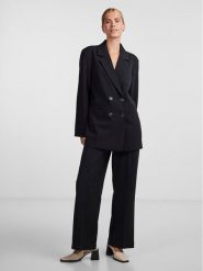YAS Marynarka 26030710 Czarny Regular Fit. Czarne marynarki i żakiety damskie YAS, bez wzorów, z syntetyku, bez kołnierzyka, bez ramiączek. Za 219.99 zł.