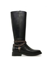 MICHAEL Michael Kors Kozaki Abigail Leather Riding Boot 40F4ABMB7L Czarny. Czarne kozaki damskie MICHAEL Michael Kors, bez wzorów, ze skóry, bez obcasa, na płaskiej podeszwie, bez zapięcia. Za 1,419.00 zł.
