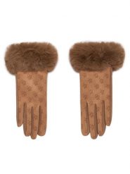 Liu Jo Rękawiczki 2F6056 T2745 Beżowy. Brązowe rękawiczki damskie Liu Jo, bez wzorów, z dzianiny. Za 239.99 zł.