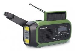 Nedis RDDBCR2000GN radio Przenośny Cyfrowy Czarny, Zielony. Czarne radia Nedis. Za 350.99 zł.