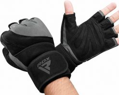 Rękawiczki fitness L4 – szare - S. Czarne rękawiczki męskie RDX SPORTS, bez wzorów, z bawełny. Za 161.00 zł.
