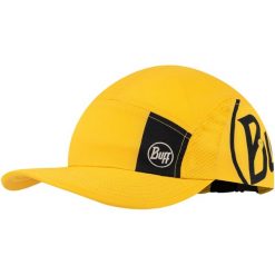 Czapka z daszkiem BUFF 5 PANEL GO CAP LOGO. Czarne czapki damskie Buff, bez wzorów, sportowe. Za 149.99 zł.