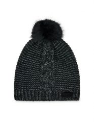 Guess Czapka AW9975 WOL01 Czarny. Czarne czapki damskie Guess, na zimę, z aplikacjami, z materiału. Za 169.99 zł.