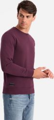 Ombre Męska bawełniana nierozpinana bluza dresowa BASIC bordowa V3 OM-SSBN-0159 XXL. Czerwone bluzy męskie Ombre, m, bez wzorów, z bawełny, bez ramiączek, bez kaptura. Za 139.99 zł.